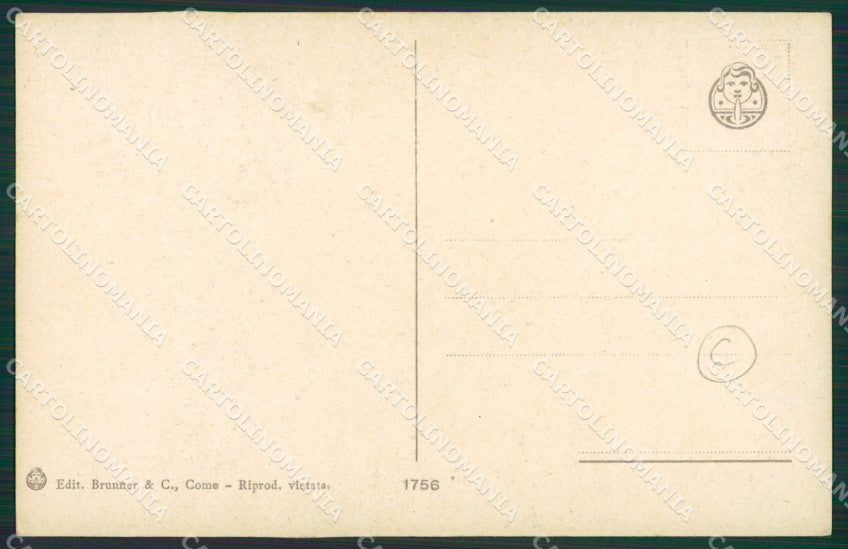 Como Lago di Costumi cartolina QZ1661 – retro