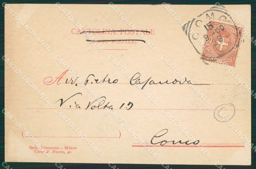 Como Lago di Costumi cartolina QZ1670 – retro