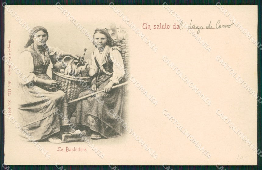 Como Lago di Costumi cartolina QZ1681 – fronte