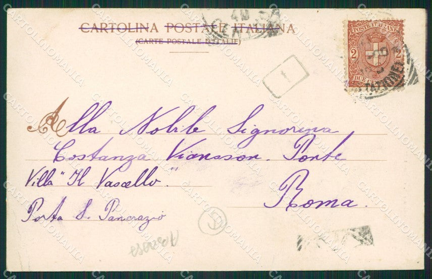 Como Lago di Costumi ABRASA cartolina QZ1683 – retro