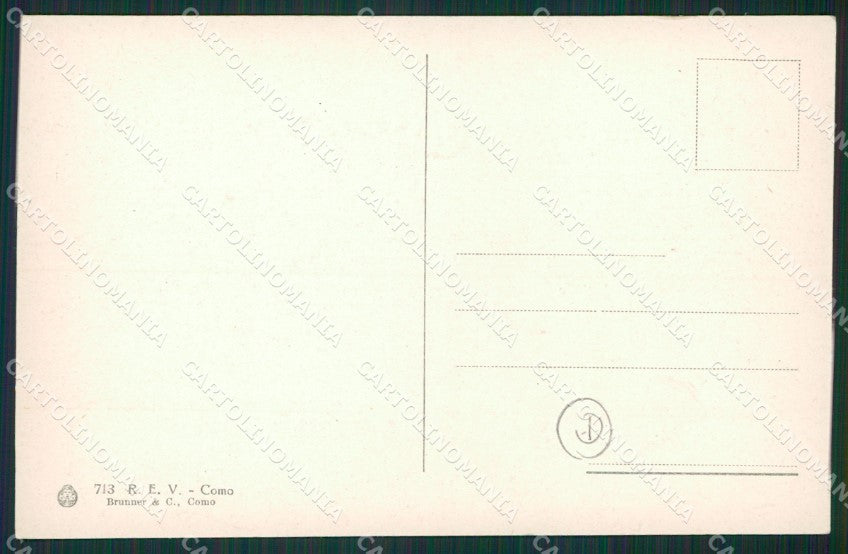 Como Lago di Costumi cartolina QZ1685 – retro