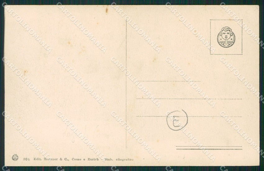 Como Lago di Costumi Lavandaie cartolina QZ1695 – retro
