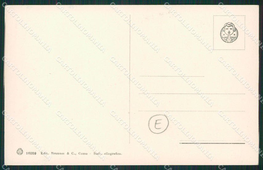 Como Lago di Costumi Lavandaie cartolina QZ1696 – retro