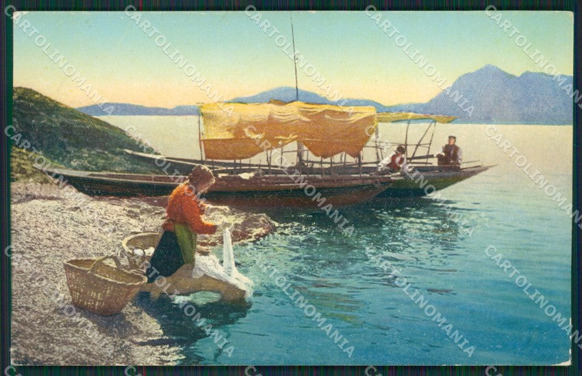 Como Lago di Costumi Lavandaie cartolina QZ1698 – fronte