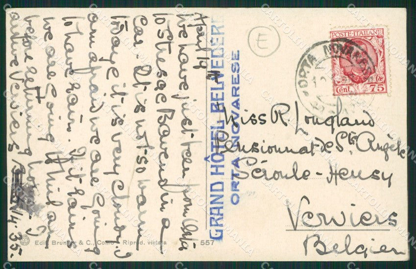 Como Lago di Costumi Lavandaie cartolina QZ1698 – retro