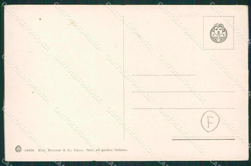 Como Lago di Costumi Lavandaie cartolina QZ1699 – retro