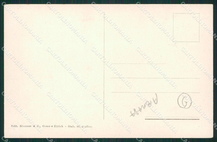Como Lago di Costumi Lavandaie cartolina QZ1701 – retro