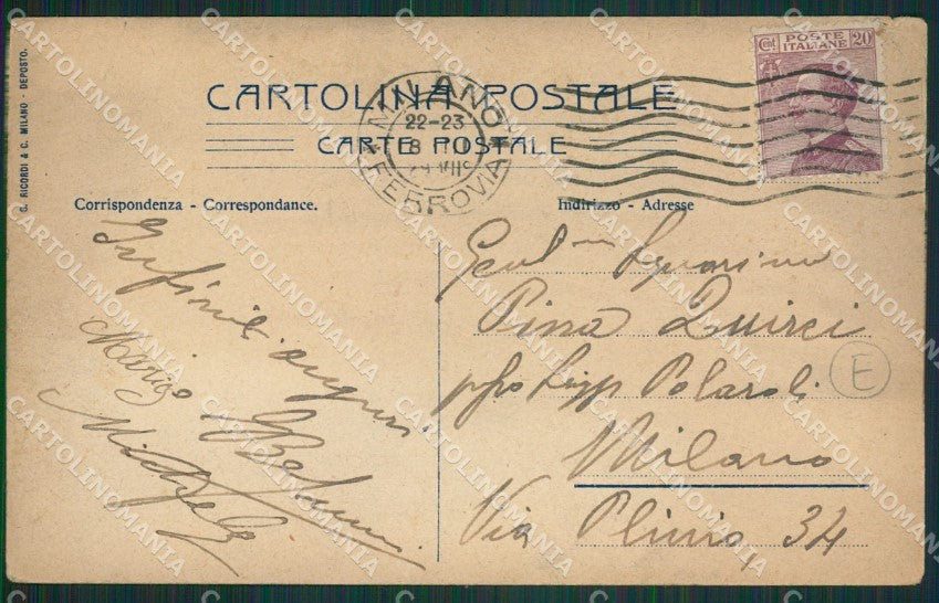 Como Costumi Lombardi cartolina QZ1712 – retro