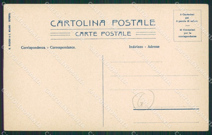 Como Costumi Lombardi Carro Buoi cartolina QZ1715 – retro