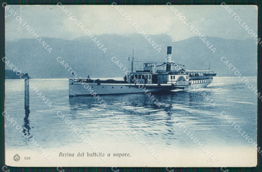 Como Lago di Battello PIEGA cartolina QZ1718 – fronte
