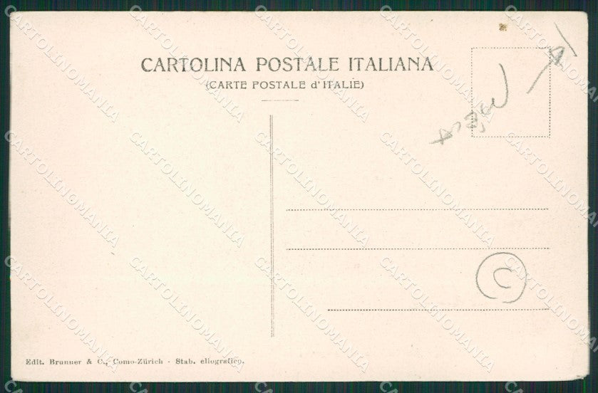 Como Lago di Battello PIEGA cartolina QZ1718 – retro