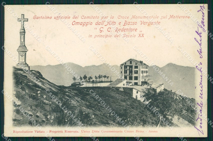 Verbania Mottarone cartolina QZ1739 – fronte