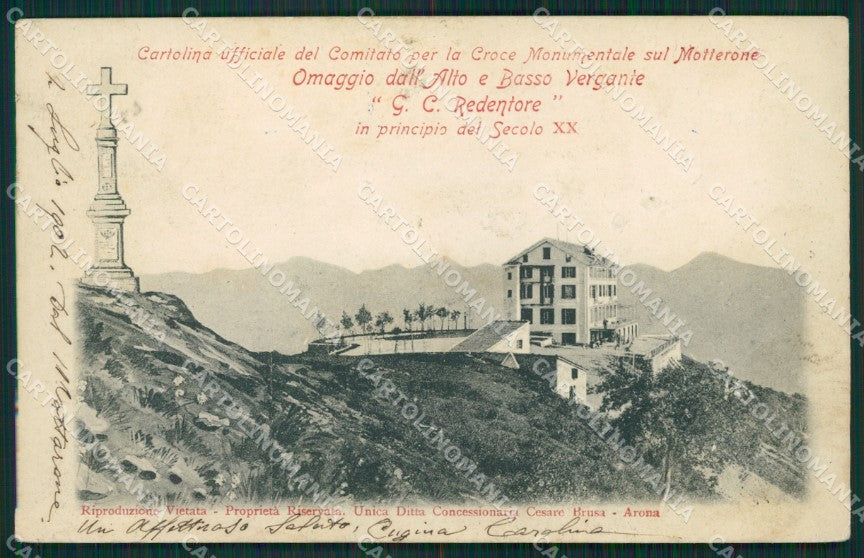 Verbania Mottarone cartolina QZ1740 – fronte