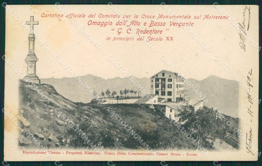 Verbania Mottarone cartolina QZ1744 – fronte