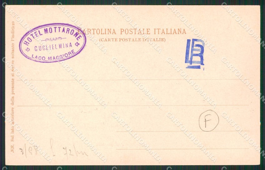Verbania Mottarone cartolina QZ1745 – retro