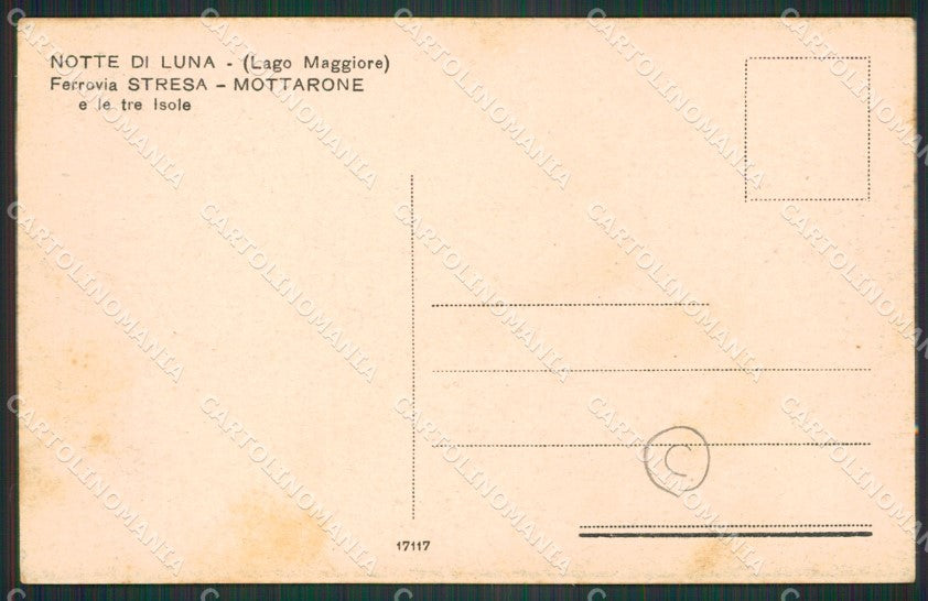 Verbania Mottarone Tram Chiaro di Luna cartolina QZ1753 – retro