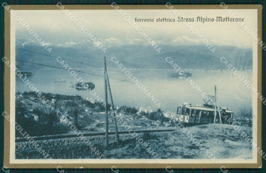 Verbania Mottarone Tram cartolina QZ1754 – fronte
