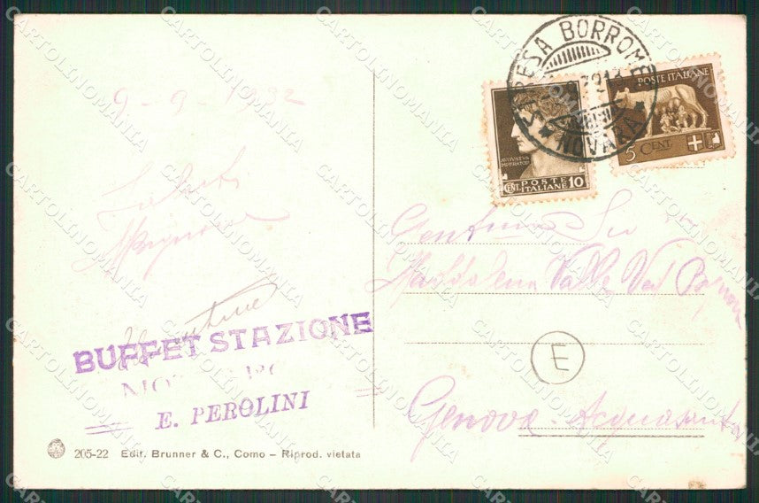 Verbania Mottarone Tram Nevicata cartolina QZ1763 – retro