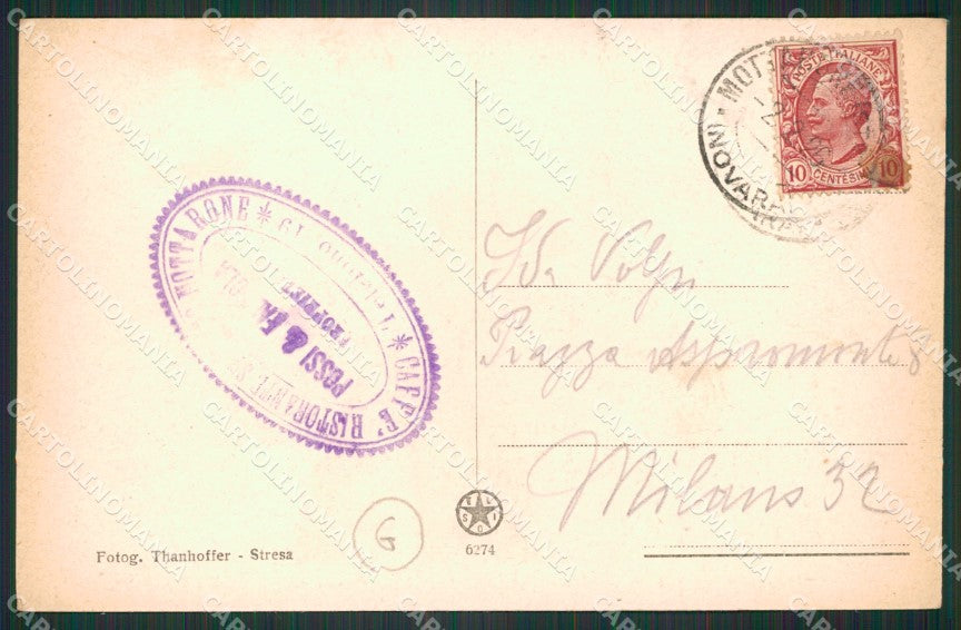 Verbania Mottarone Tram Nevicata cartolina QZ1776 – retro