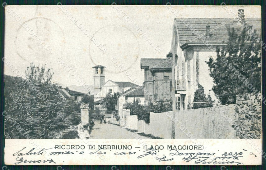 Novara Nebbiuno cartolina QZ1790 – fronte