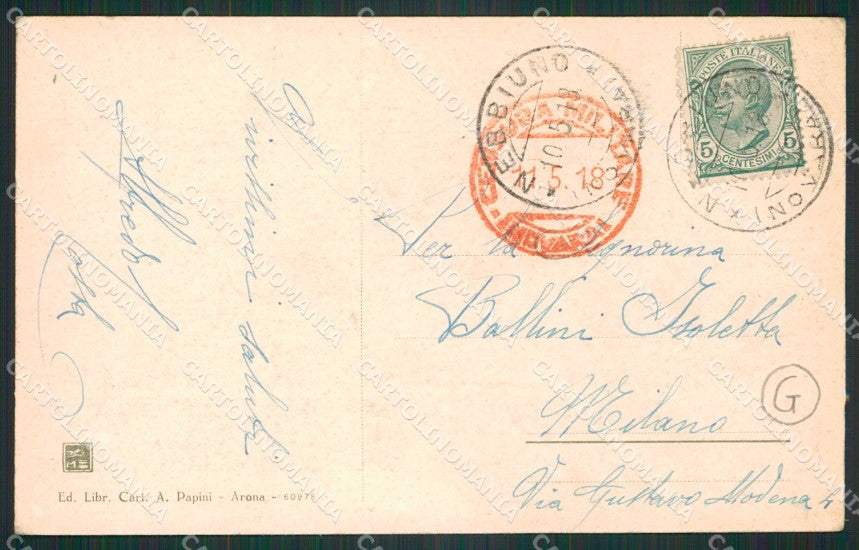 Novara Nebbiuno Saluti da PIEGA cartolina QZ1796 – retro