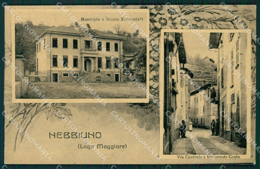Novara Nebbiuno PIEGHE cartolina QZ1798 – fronte