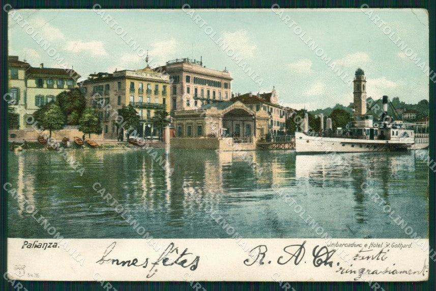 Verbania Pallanza Battello PIEGHINE cartolina QZ1807 – fronte