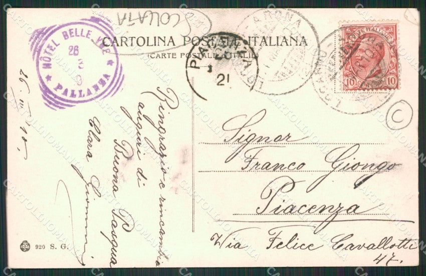 Verbania Pallanza Battello SCOLLATA cartolina QZ1812 – retro