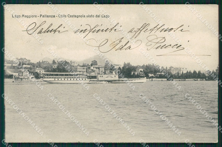 Verbania Pallanza Battello cartolina QZ1814 – fronte