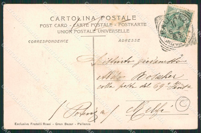 Verbania Pallanza Battello cartolina QZ1814 – retro