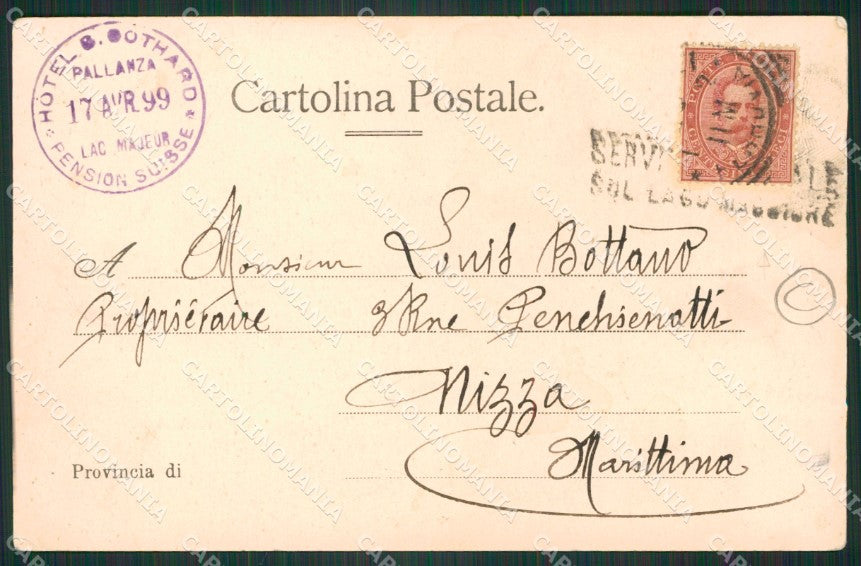 Verbania Pallanza Battello cartolina QZ1817 – retro