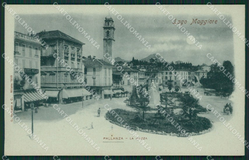 Verbania Pallanza Chiaro di Luna cartolina QZ1828 – fronte
