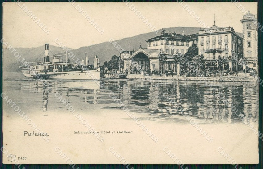 Verbania Pallanza Battello cartolina QZ1833 – fronte
