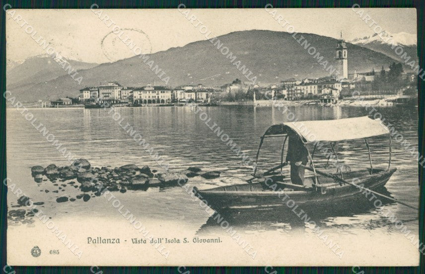 Verbania Pallanza PIEGA cartolina QZ1836 – fronte