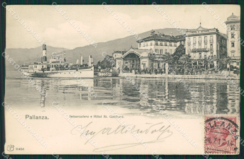Verbania Pallanza Battello cartolina QZ1838 – fronte