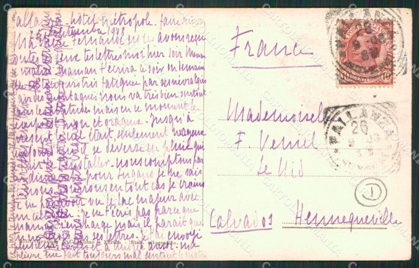 Verbania Pallanza cartolina QZ1839 – retro