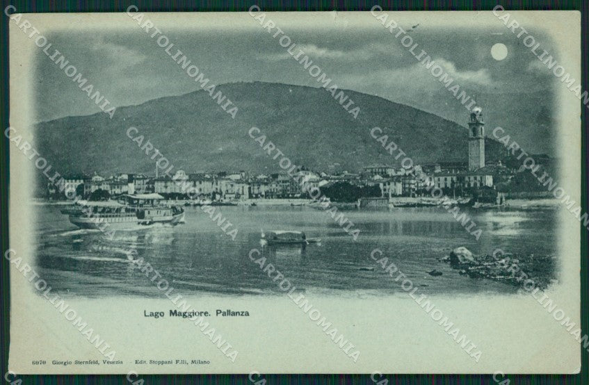 Verbania Pallanza Chiaro di Luna STRAPPINI cartolina QZ1845 – fronte