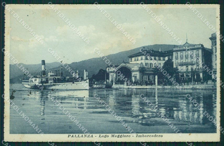 Verbania Pallanza Battello MACCHIE ABRASA cartolina QZ1847 – fronte