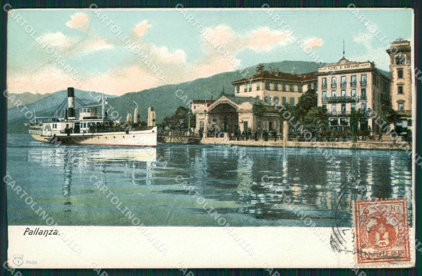 Verbania Pallanza Battello cartolina QZ1848 – fronte
