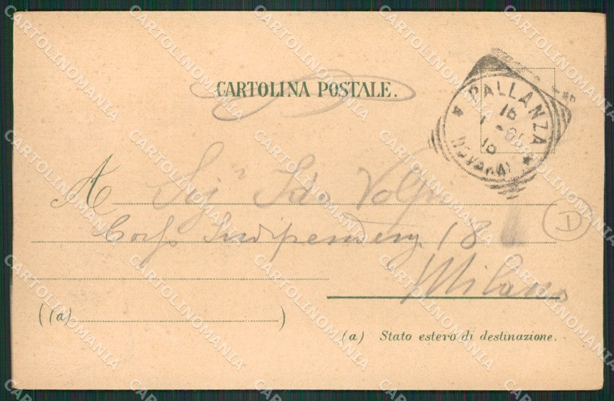 Verbania Pallanza Battello cartolina QZ1848 – retro