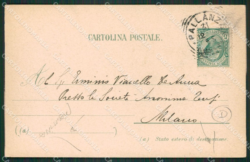 Verbania Pallanza Battello PIEGHINE cartolina QZ1850 – retro