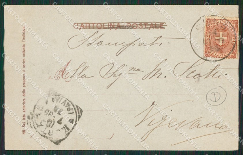 Verbania Pallanza Chiaro di Luna cartolina QZ1854 – retro