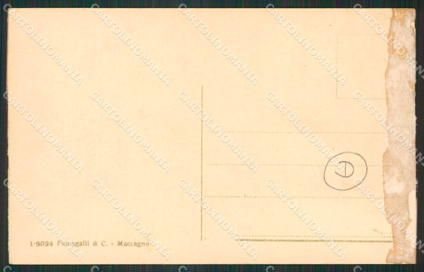 Verbania Pallanza Battello COLLA cartolina QZ1859 – retro