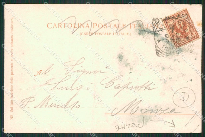 Verbania Pallanza Saluti da PIEGHE cartolina QZ1860 – retro