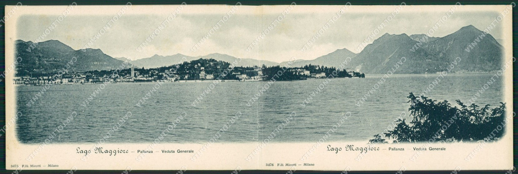 Verbania Pallanza Doppia cartolina QZ1862 – fronte