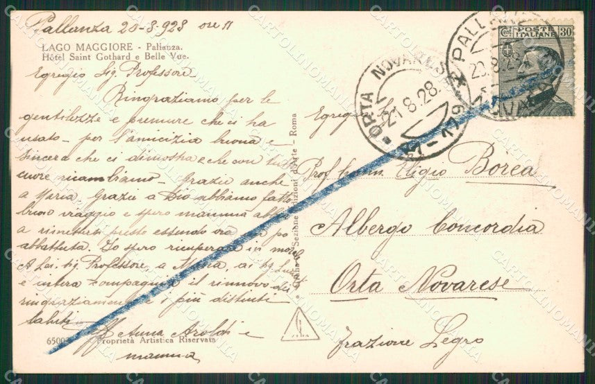 Verbania Pallanza Foto cartolina QZ1863 – retro