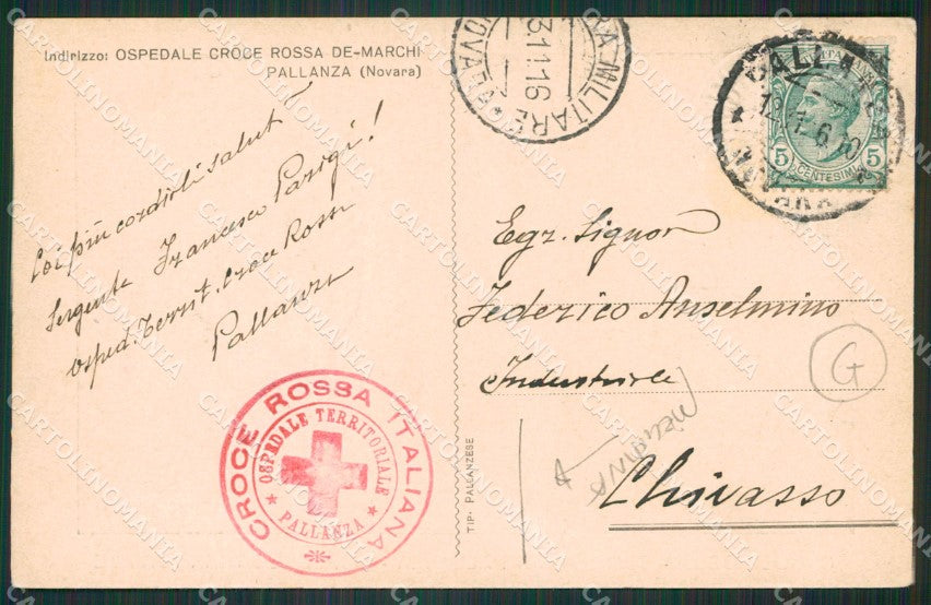 Verbania Pallanza CRI PIEGHINA cartolina QZ1879 – retro