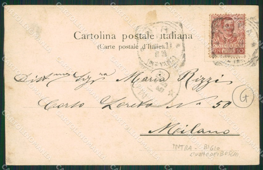 Verbania Intra Foto cartolina QZ1884 – retro