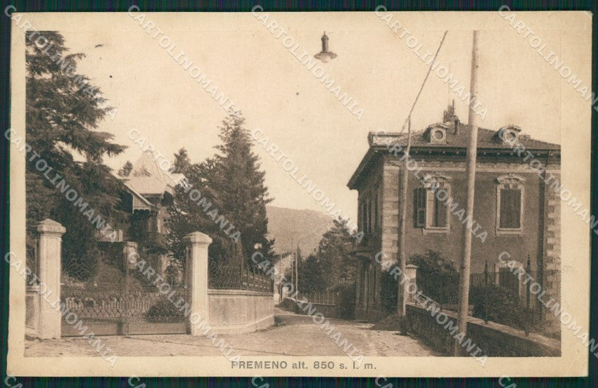 Verbania Premeno PIEGA cartolina QZ1898 – fronte