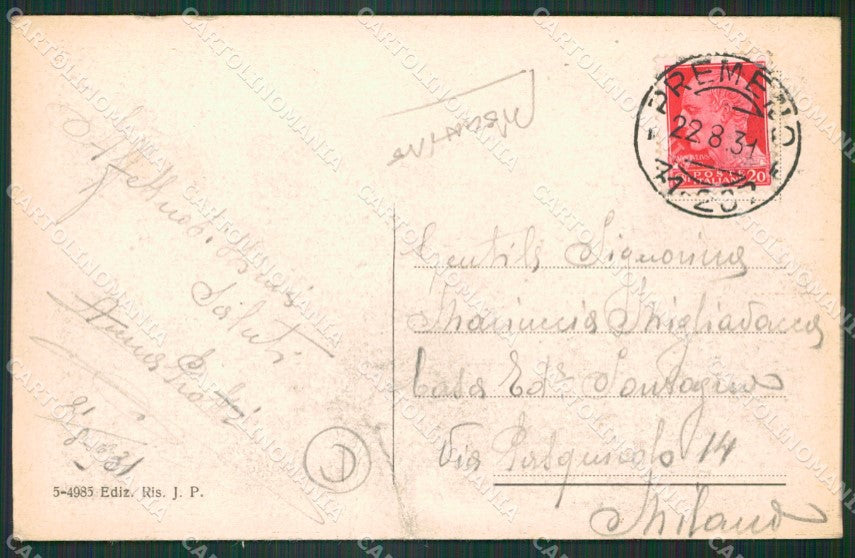 Verbania Premeno PIEGHINE cartolina QZ1899 – retro